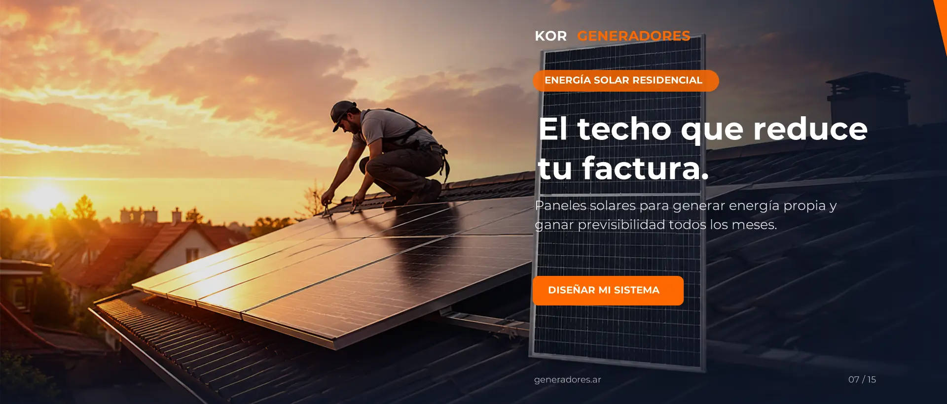 Instalación de paneles solares en una vivienda. El techo que reduce tu factura.