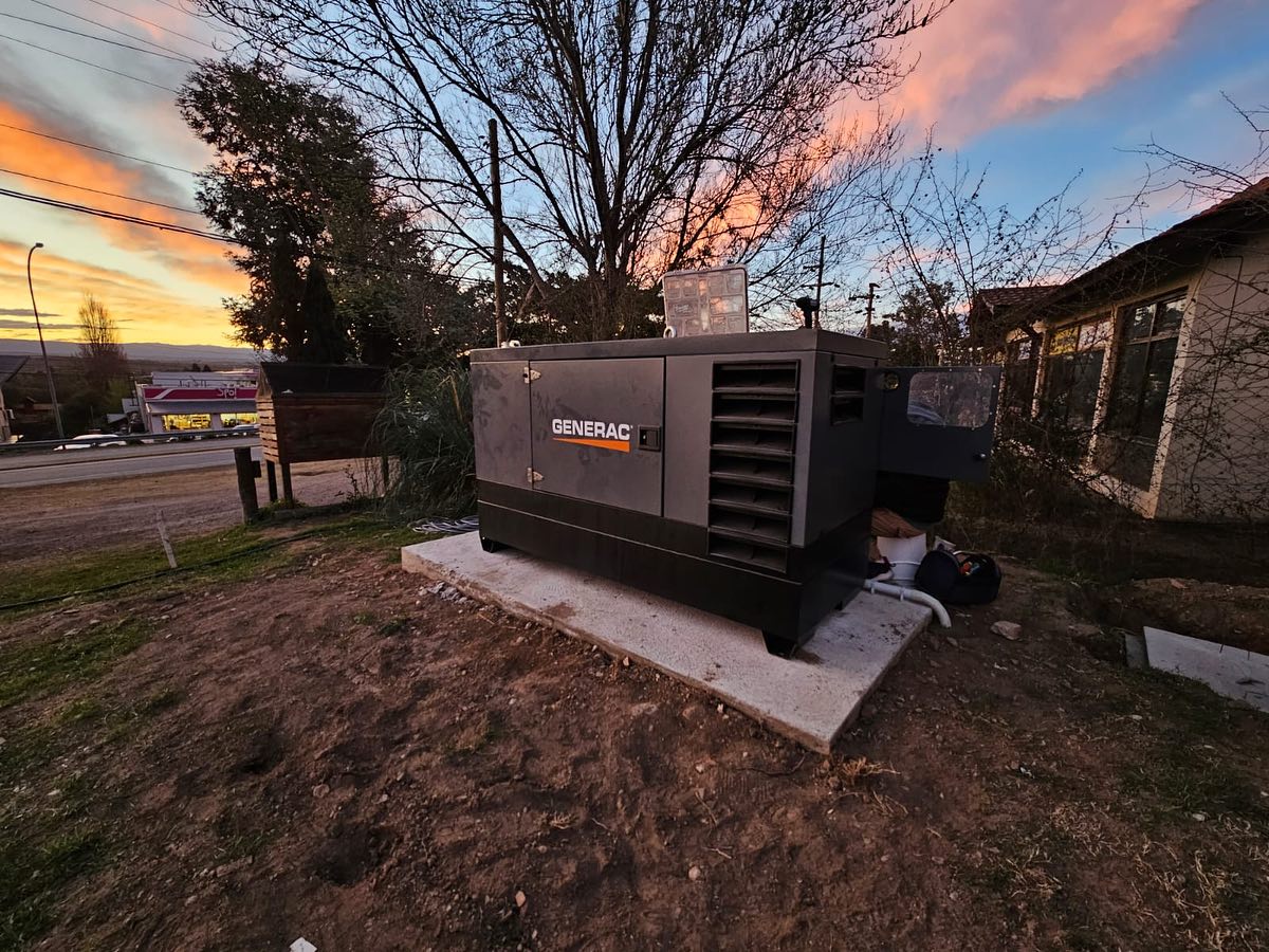 Instalación generador atardecer